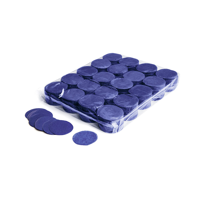 Slowfall confetti rounds Ø 55mm - Dark Blue
