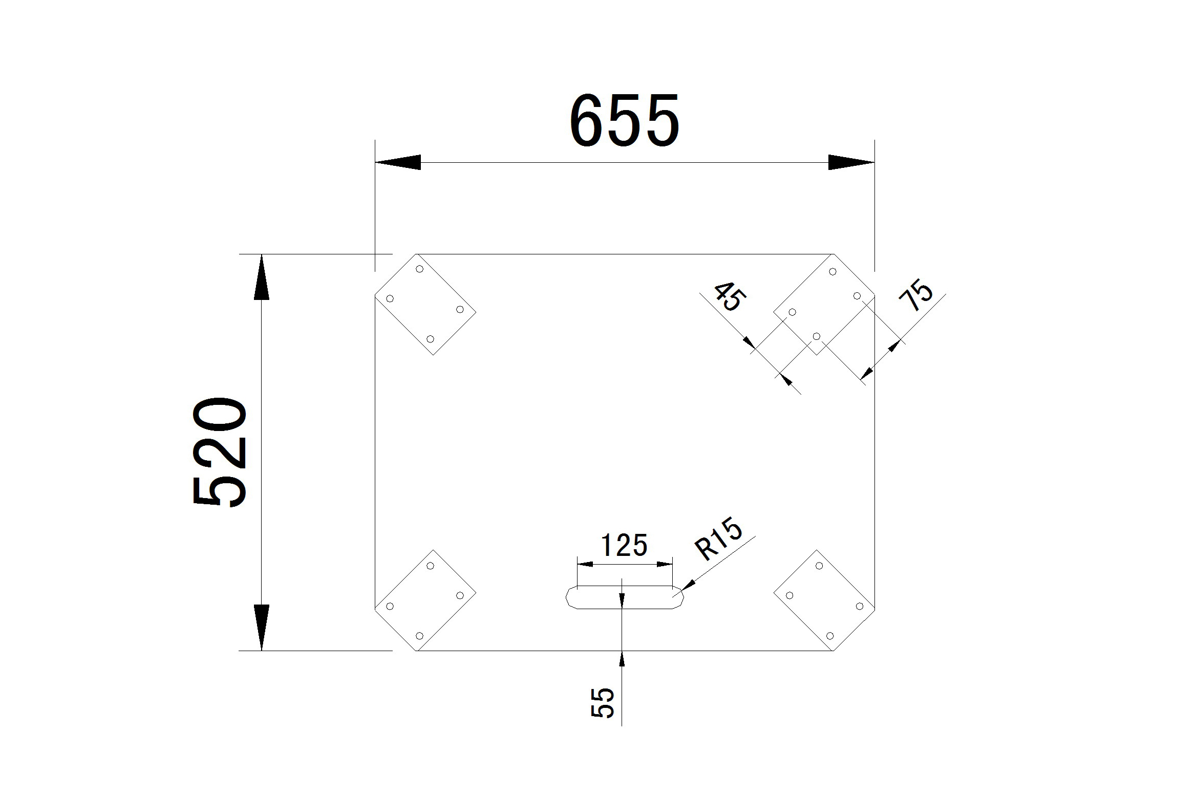Rollbrett 22mm multiplex