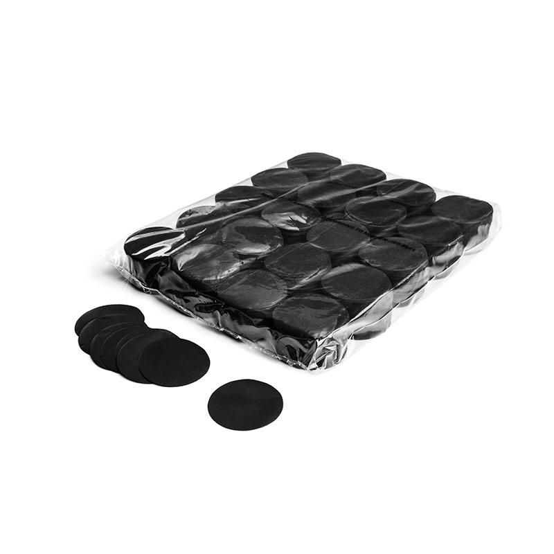 Slowfall confetti rounds Ø 55mm - Black