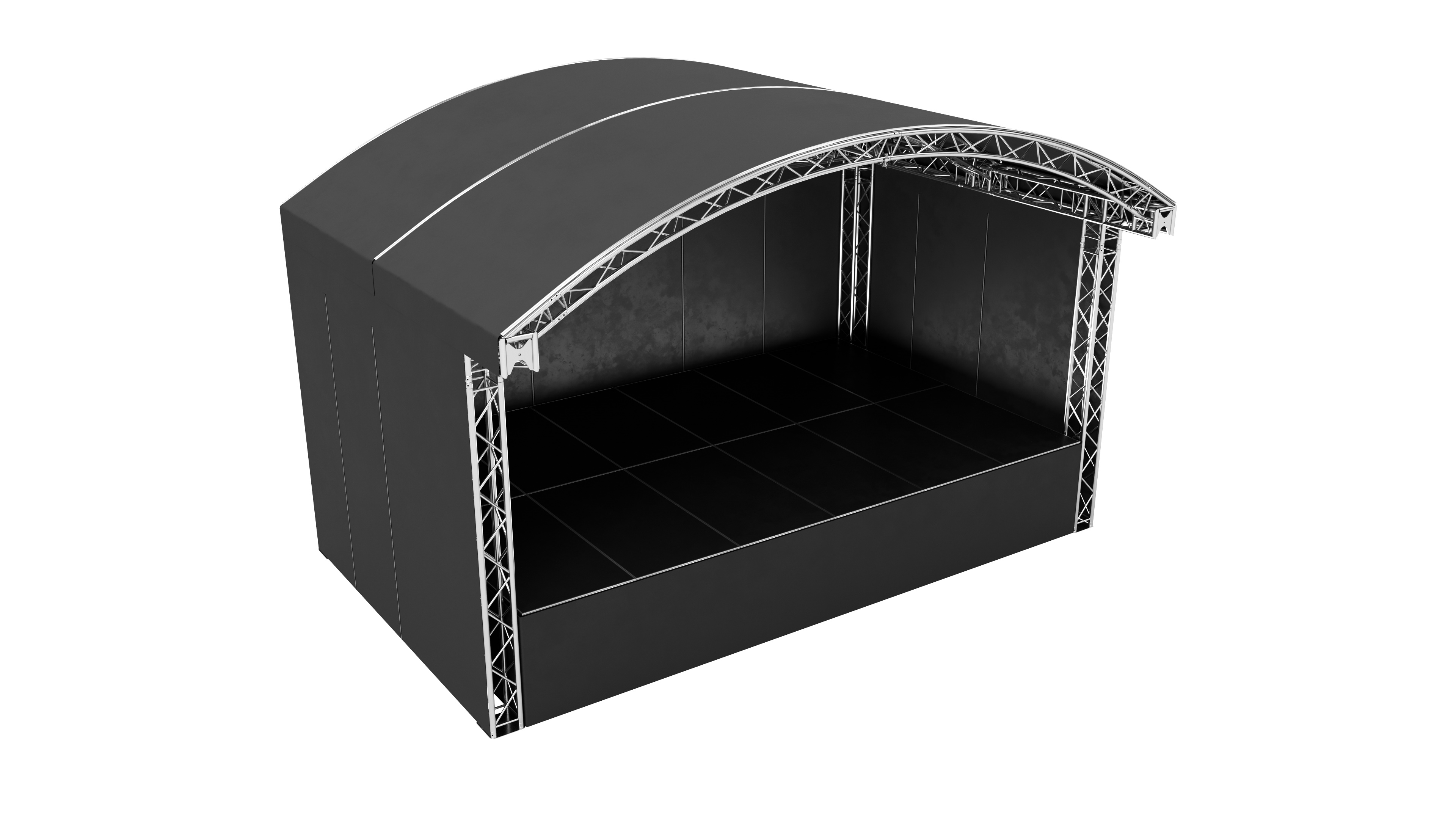 Rundbogenbühne 6x4m