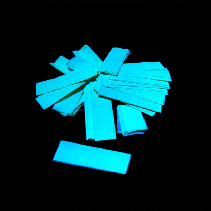 Slowfall UV confetti 55x17mm - Fluo Green