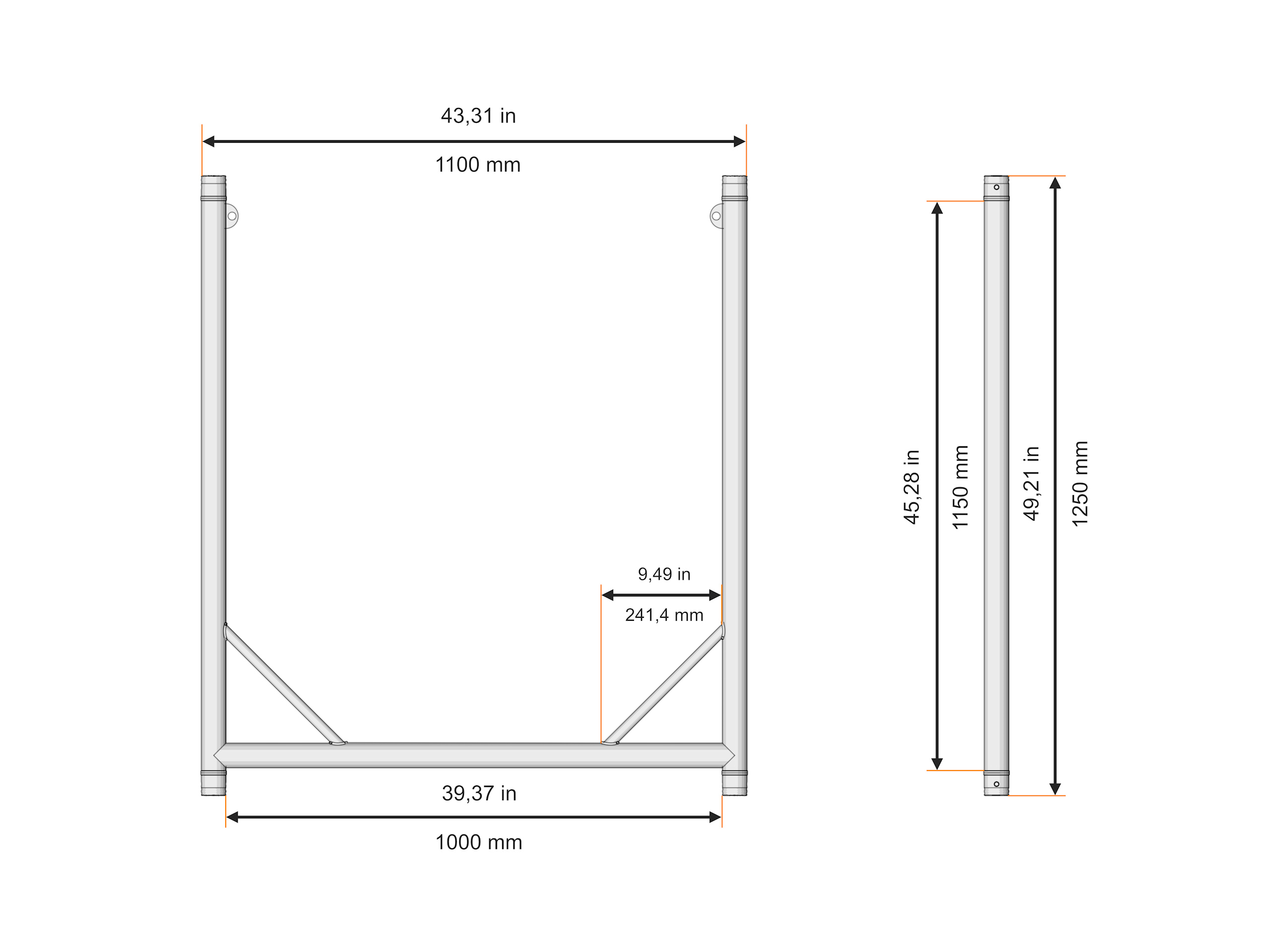 U-Frame 100 stage black