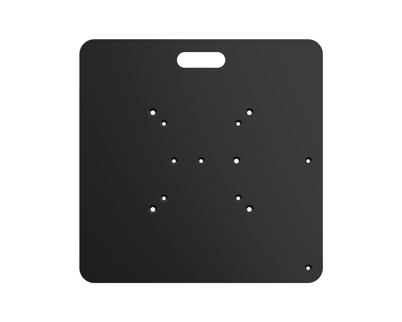 Bodenplatte 60x60cm schwarz für F22-F34/Teleskopsystem