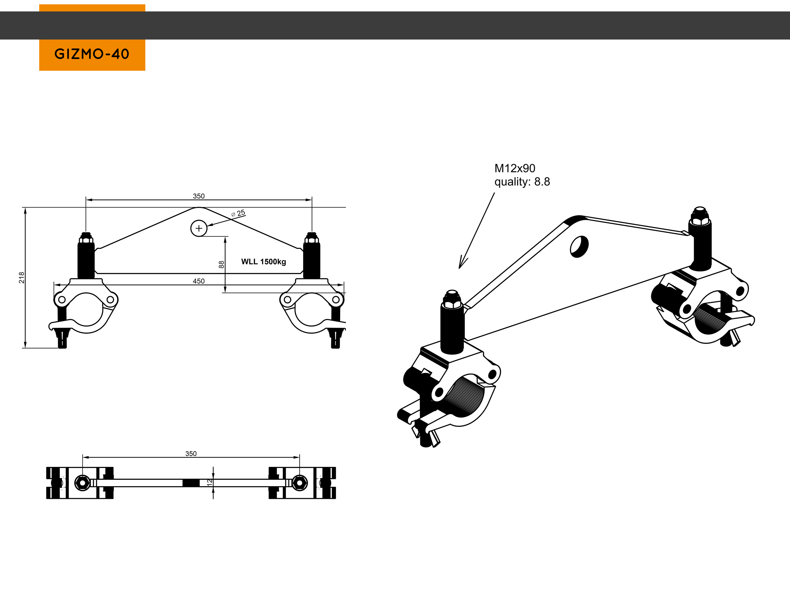 Anschlagpunkt für F43/F44 verzinkt, 750kg