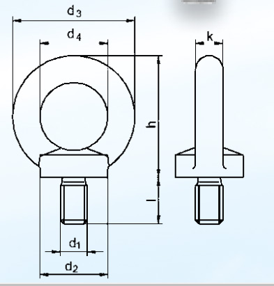 Ringschraube DIN 580 Blackline M10