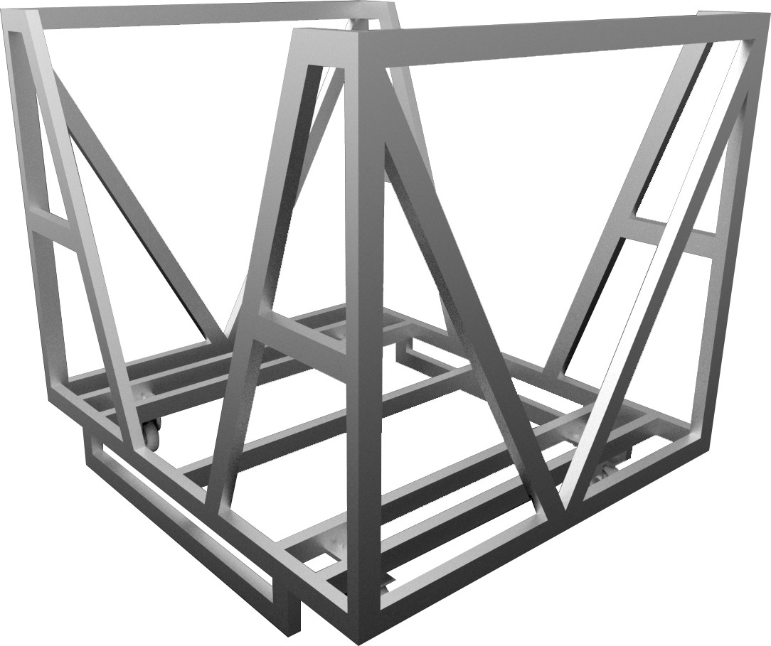 Crash Barrier Dolly für 10 Stück
