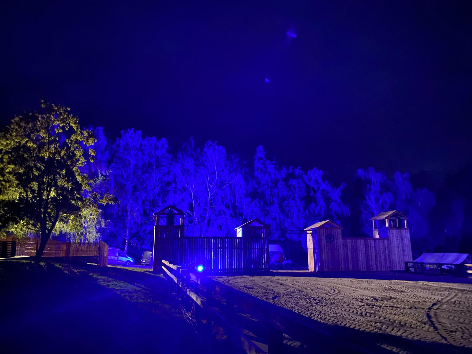 LED Floodlight 200W LEDs blau 120° IP65 26000 lm