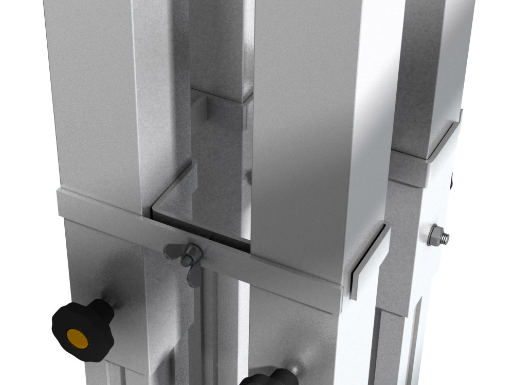 Klammer 4-fach für Steckfüße GT Stage Deck