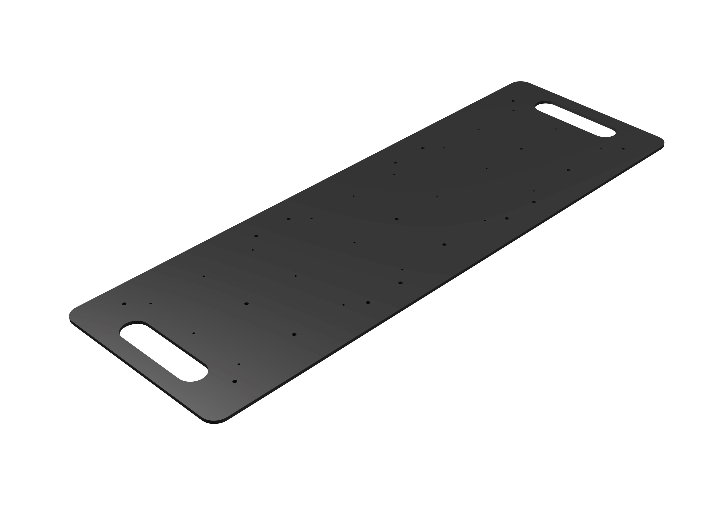 Bodenplatte 99x33cm schwarz für F24/F31-F34/Teleskopsystem