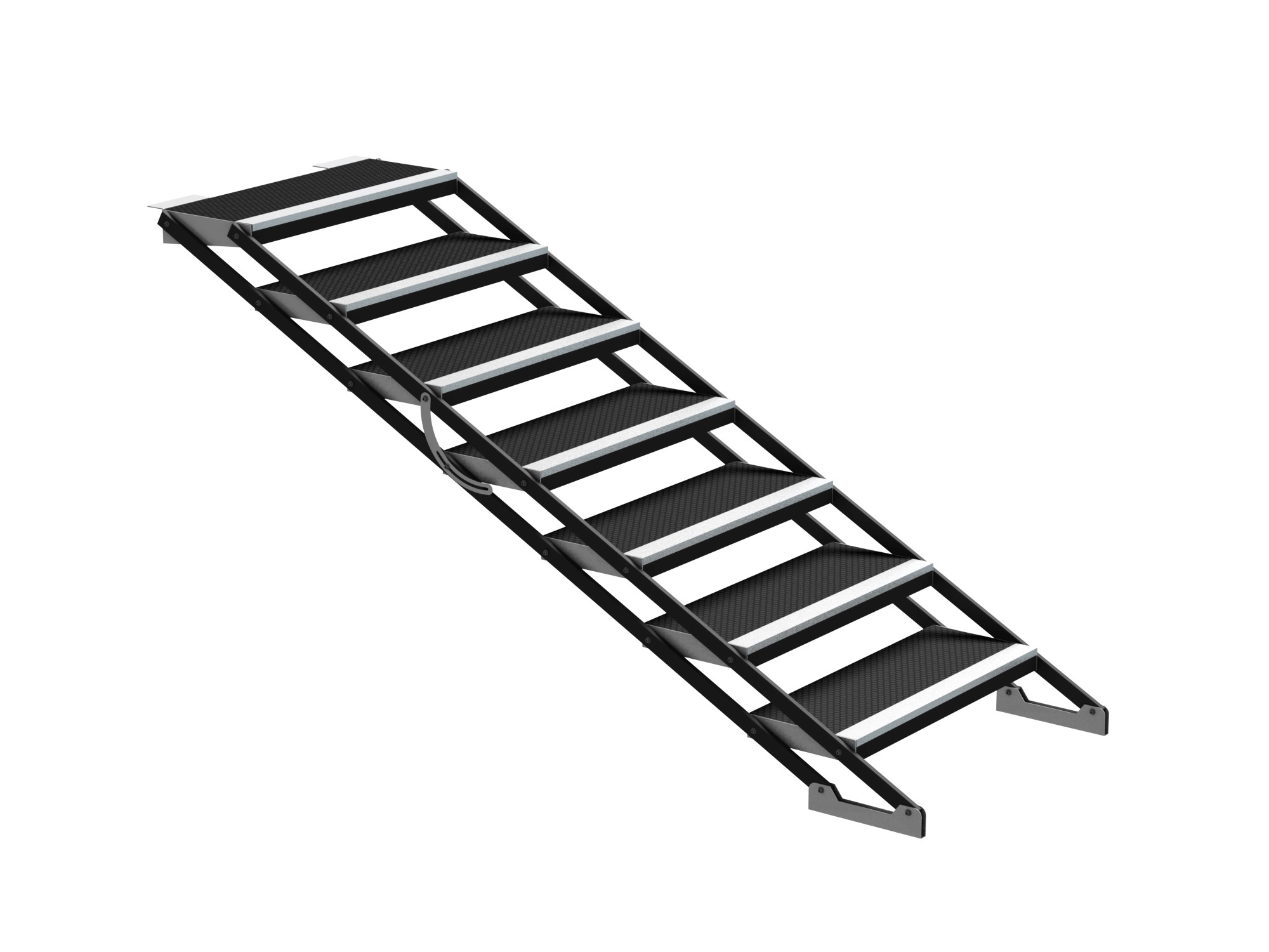 Treppe variabel 100-180cm sieben Stufen für GT Stage Deck