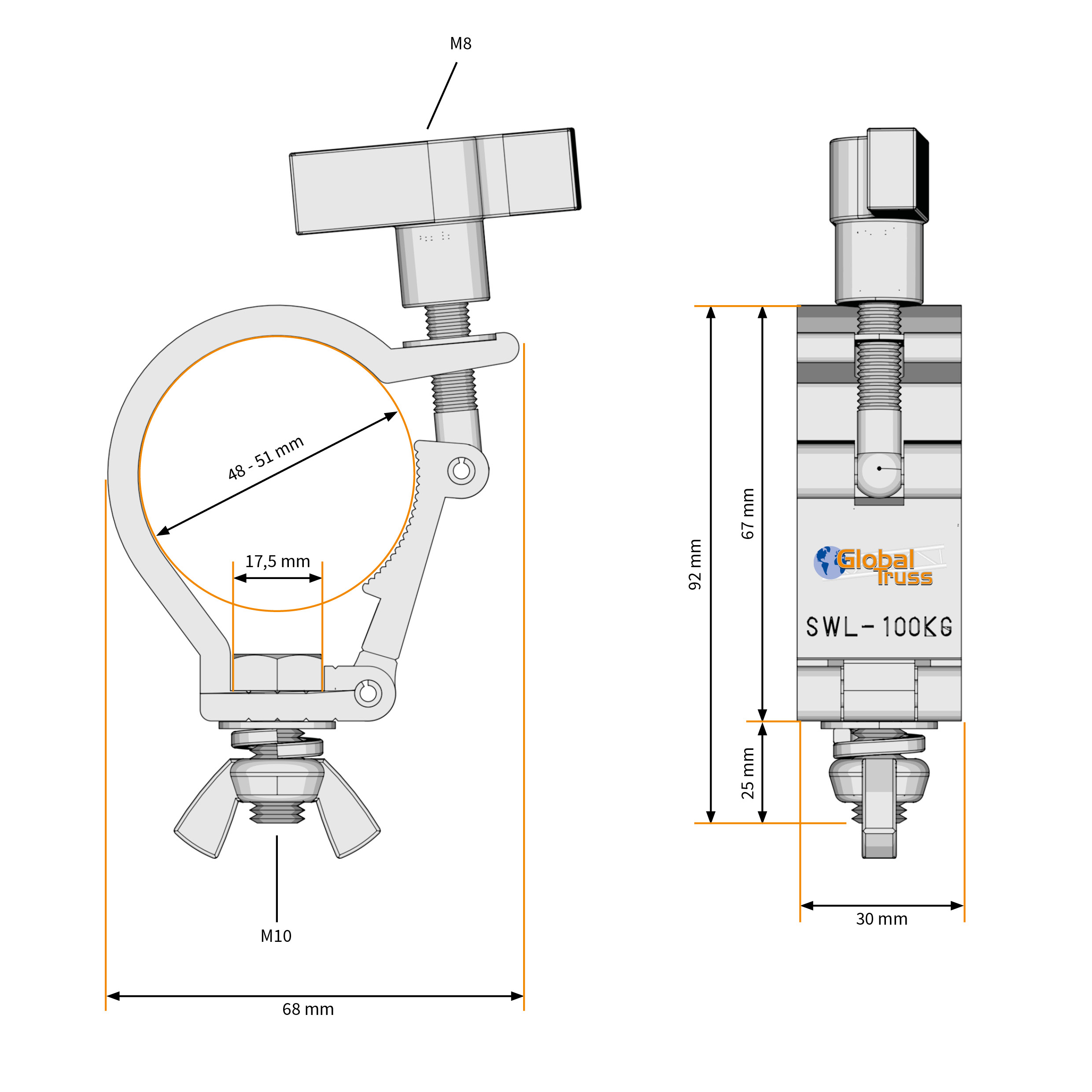 Selflock Hook Mini Easy 48-51/30/100kg stage black