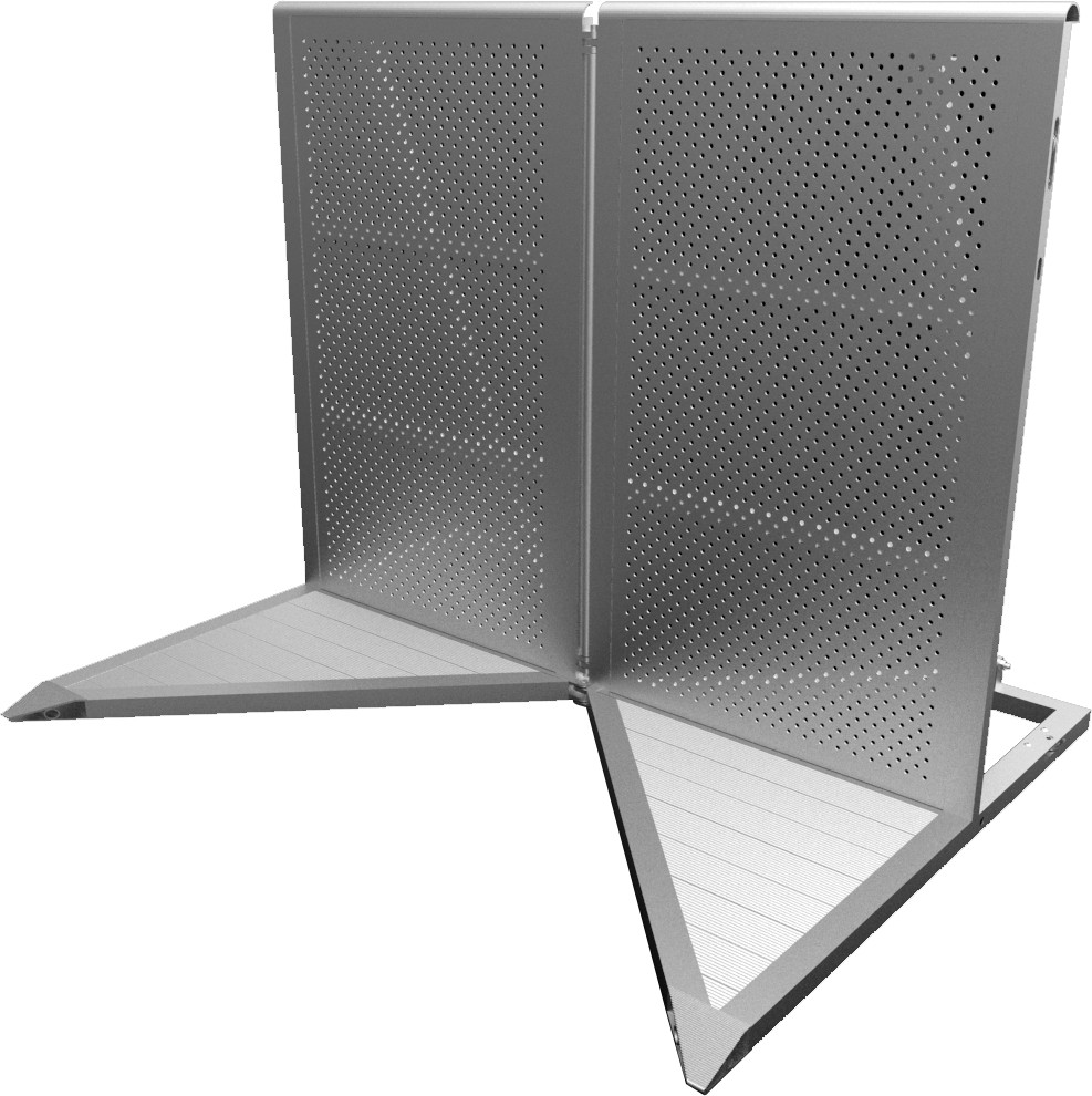 Crash Barrier - Ecke 90-270°