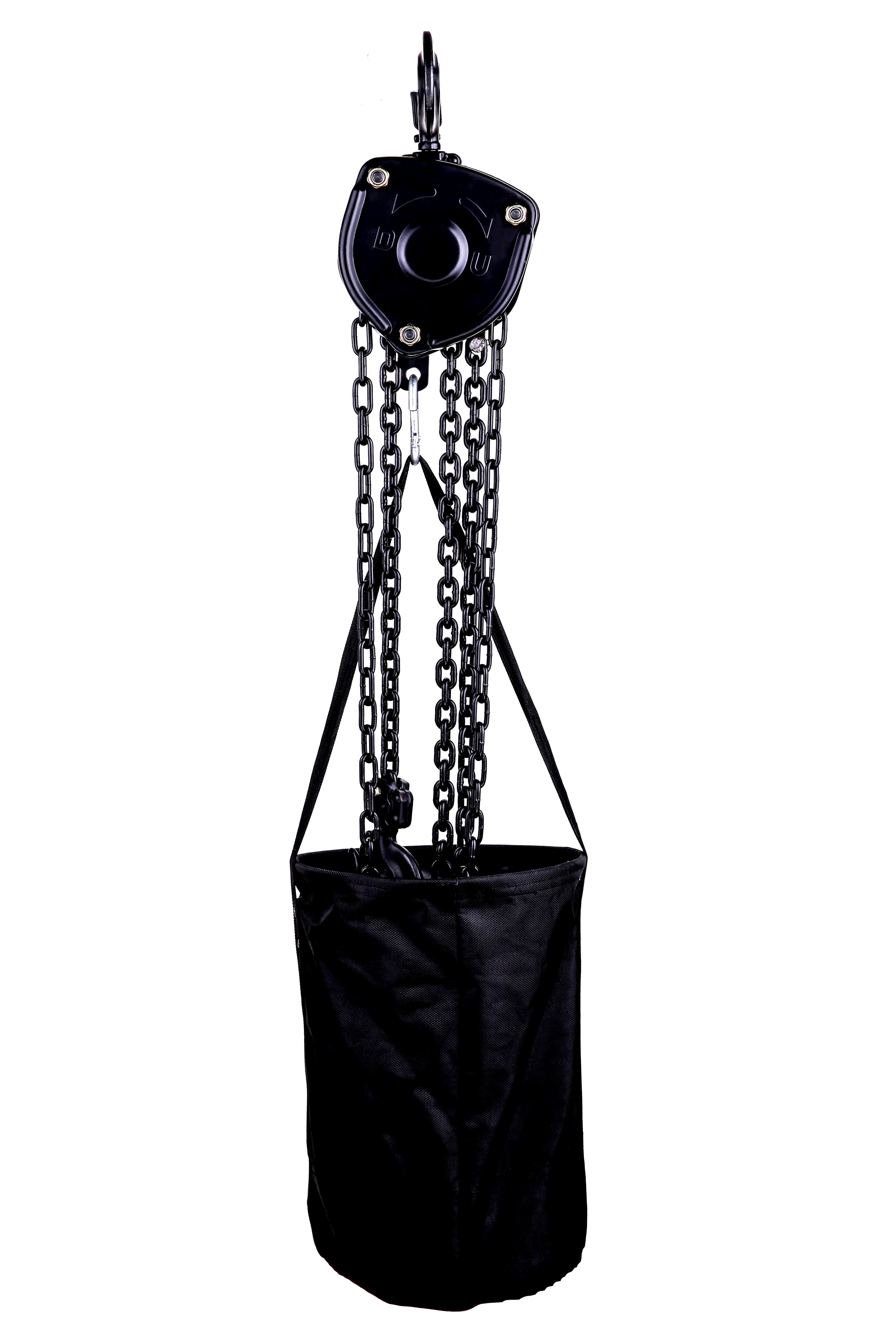 Handkettenzug schwarz 1000kg, 9m Kette