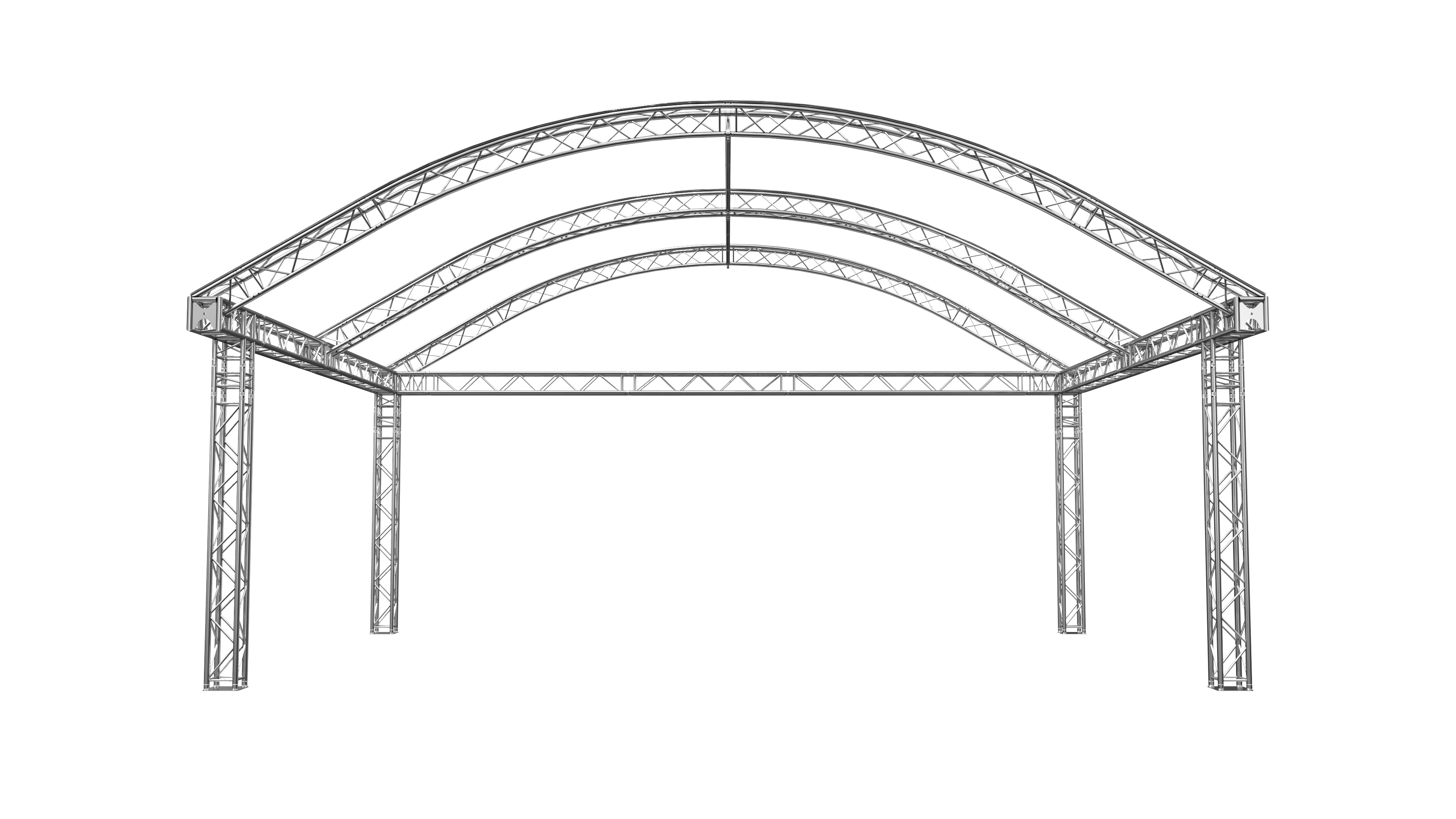 Rundbogenbühne 8x6m