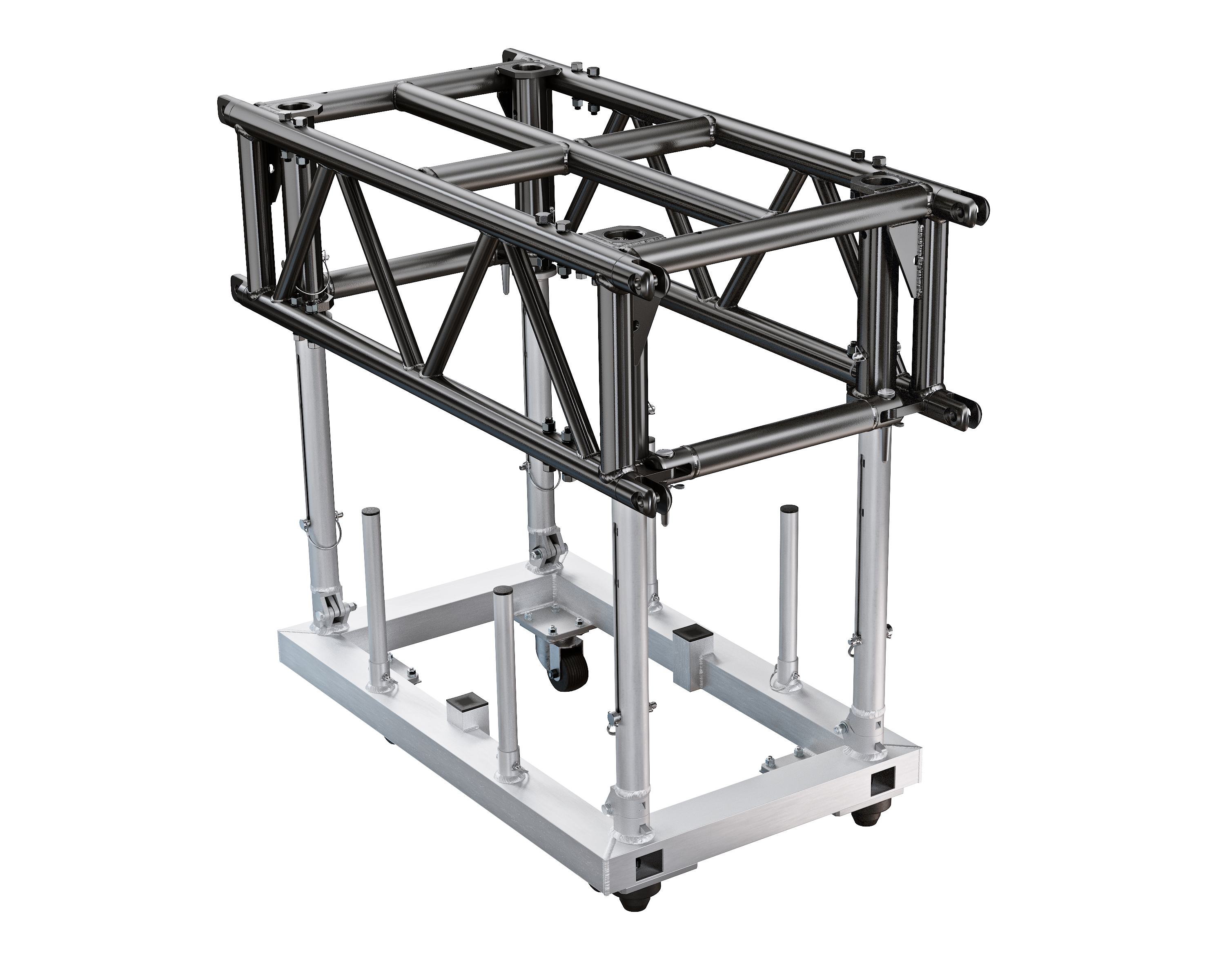 PreRig Truss 1200 stage black Set incl. Dolly