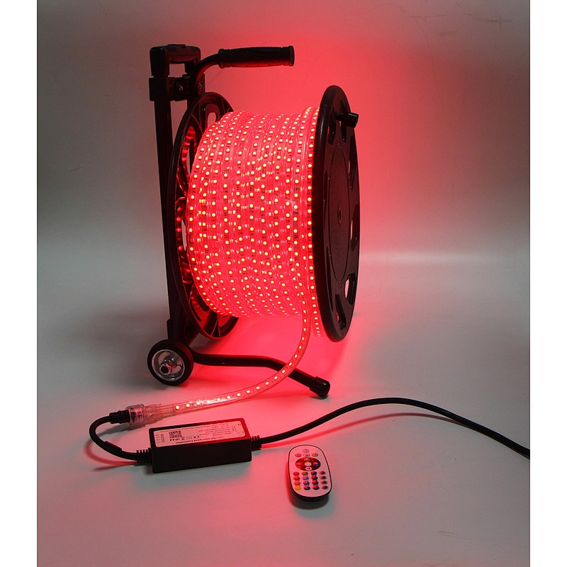 LED Strip Rolle 50m RGB 230V IP65 mit Controller