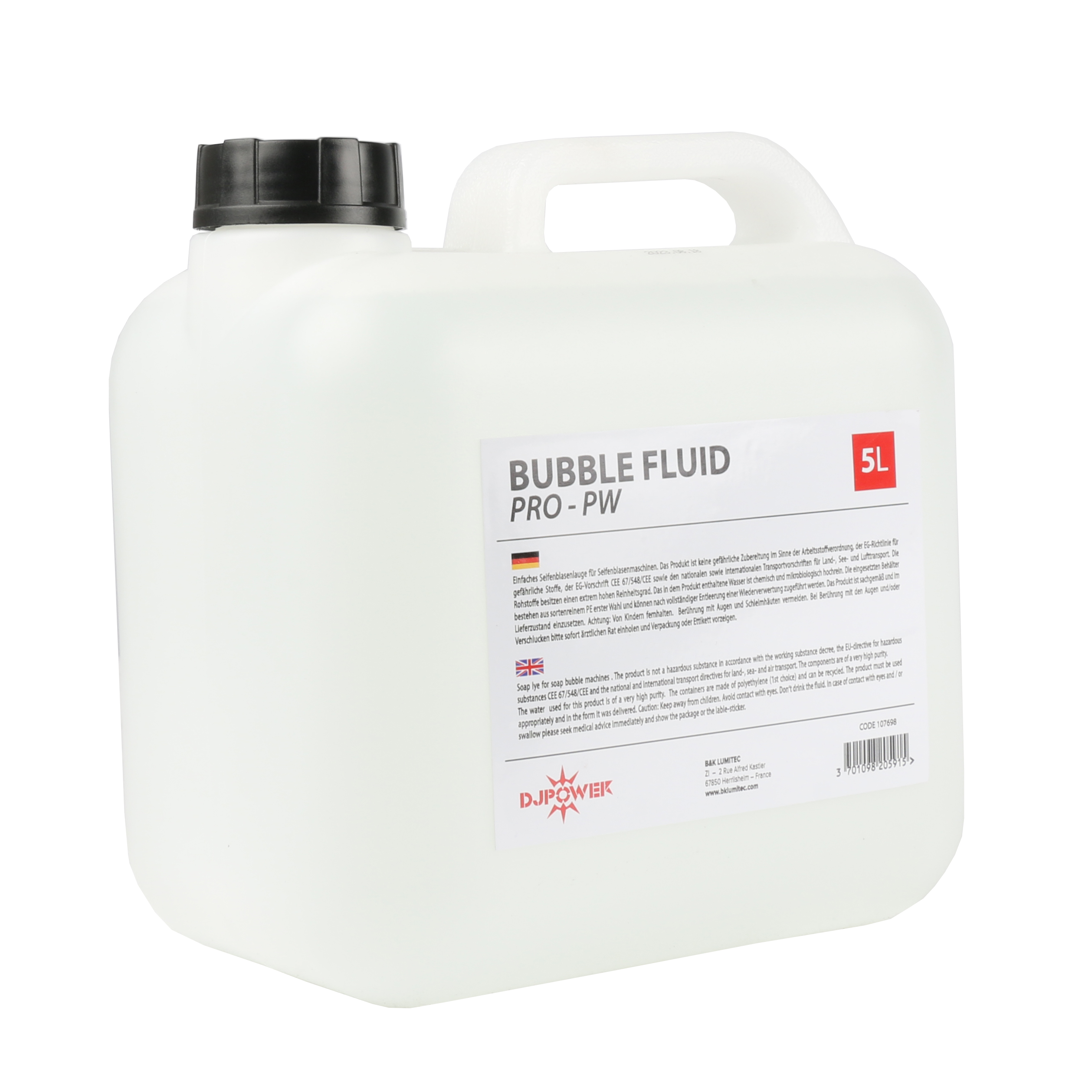 Seifenblasenfluid PRO-PW 5l