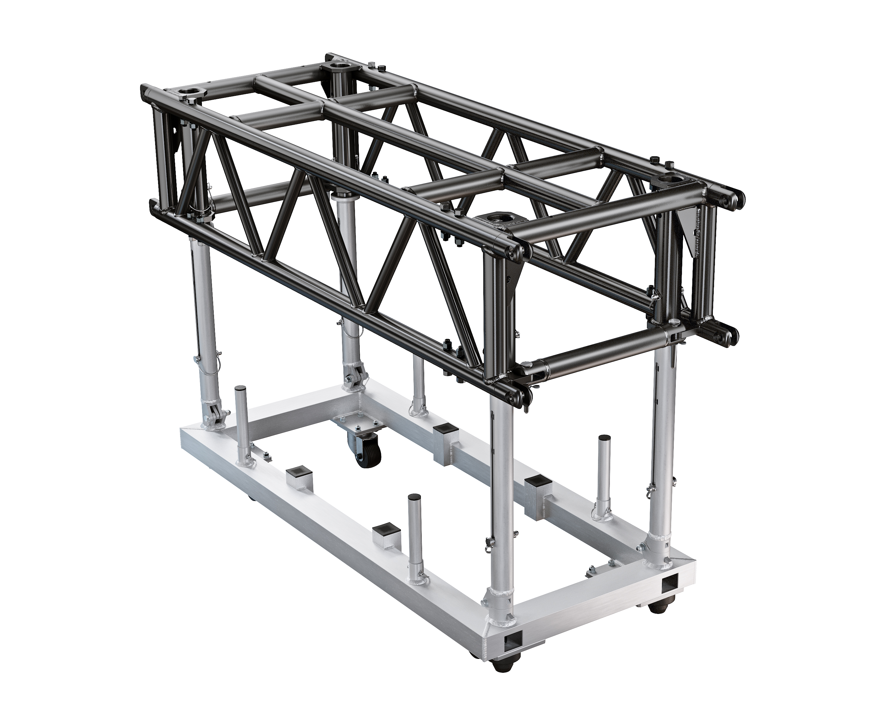 PreRig Truss 1600 stage black Set incl. Dolly