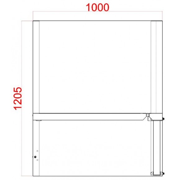 Crash Barrier - Tor mit Kabelführung - BLACK