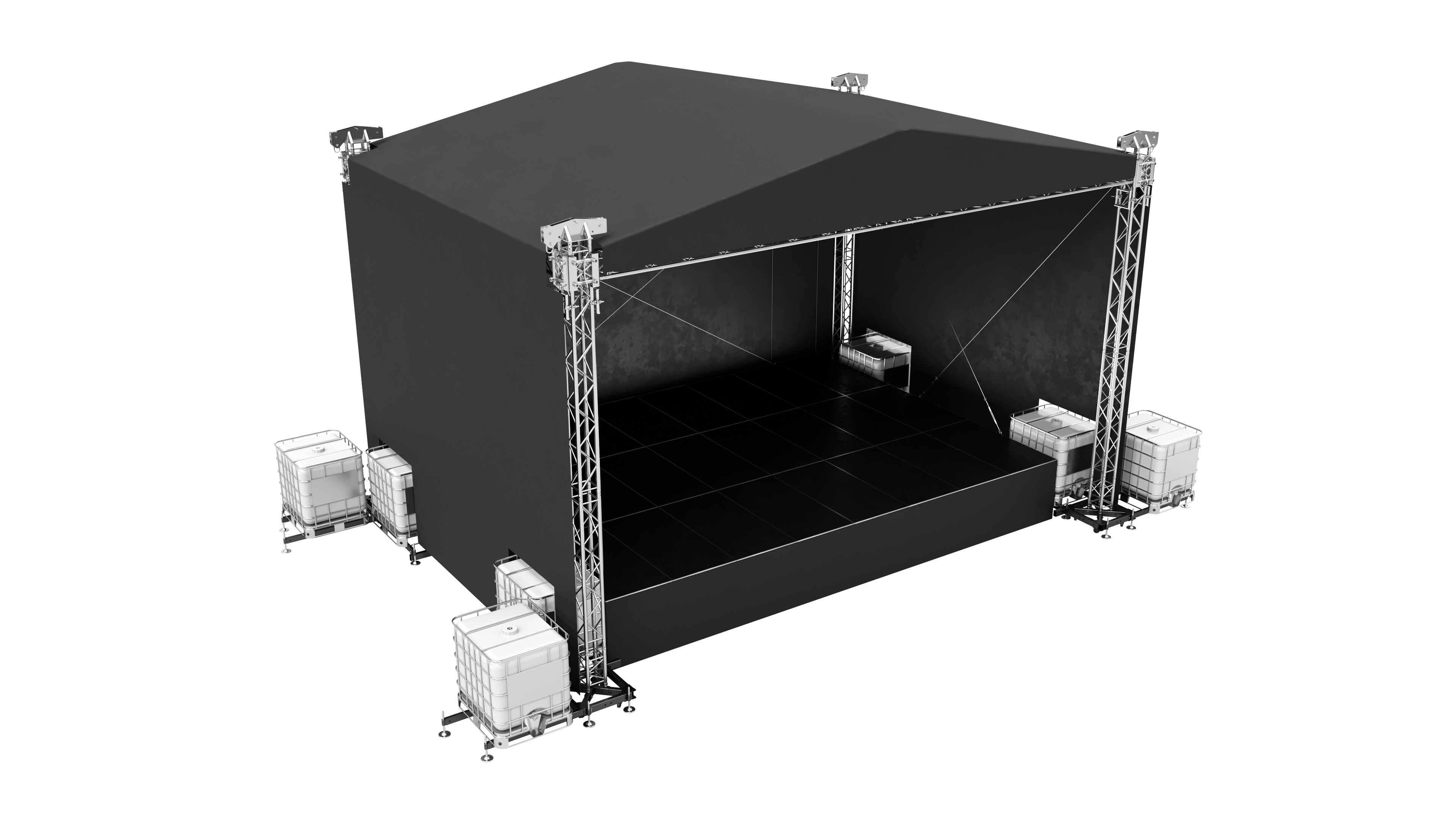 Double Pitch Roof 8x6m