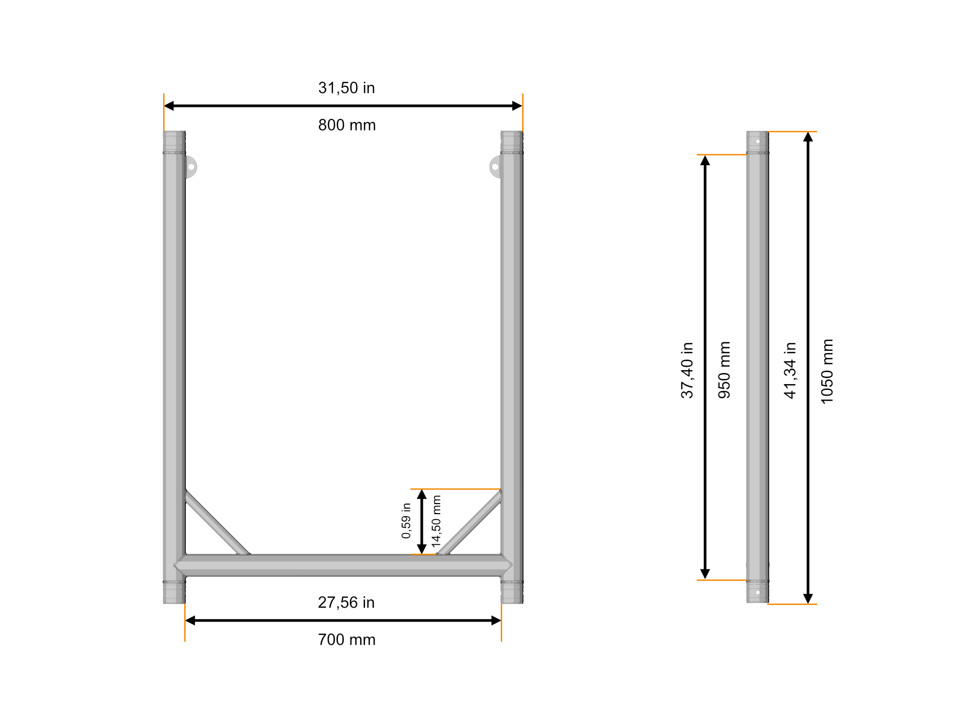 U-Frame 70 stage black