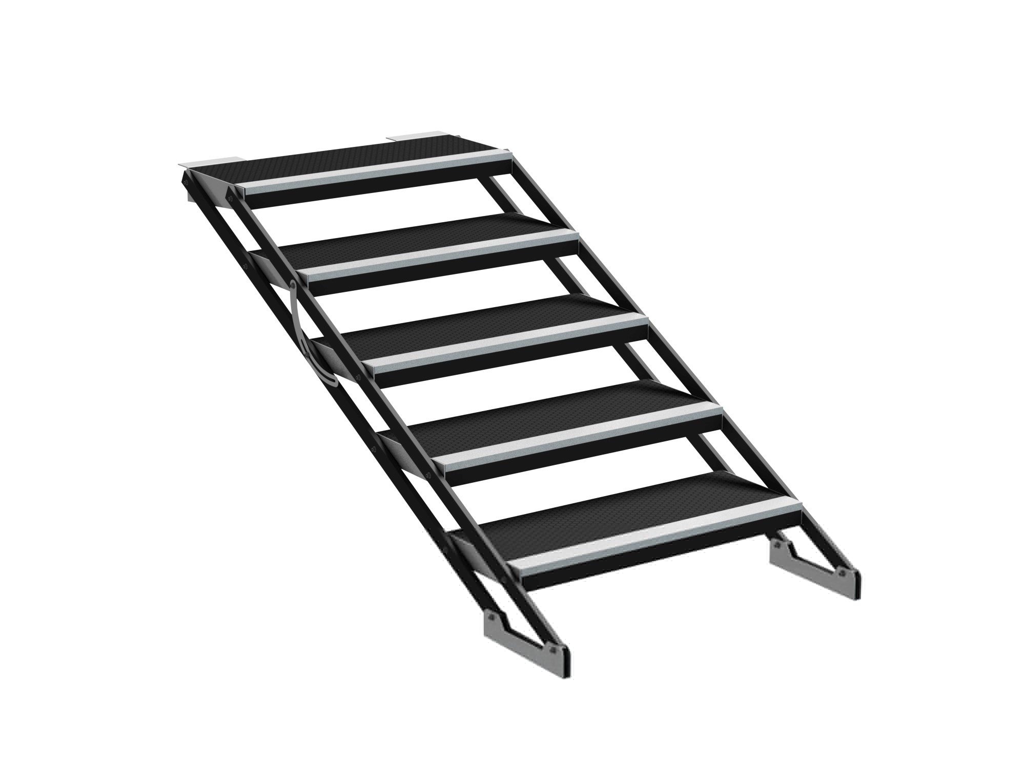 Treppe variabel 80-140cm fünf Stufen für GT Stage Deck