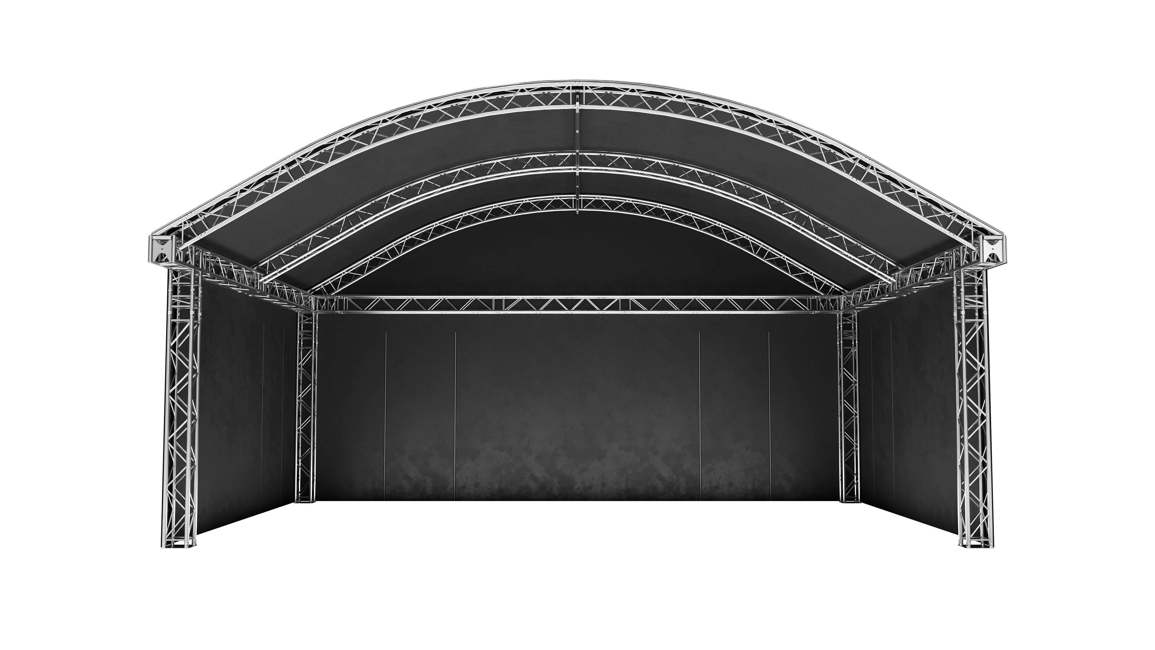 Rundbogenbühne 8x6m