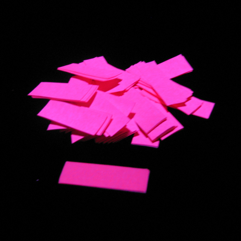 Slowfall UV confetti 55x17mm - Fluo Pink