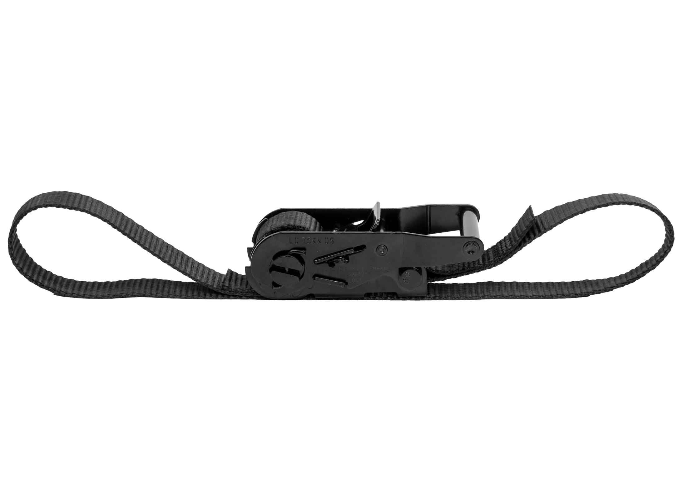 Zurrgurt 35 mm Blackline Länge 4.00 m 1-teilig mit Druckratsche