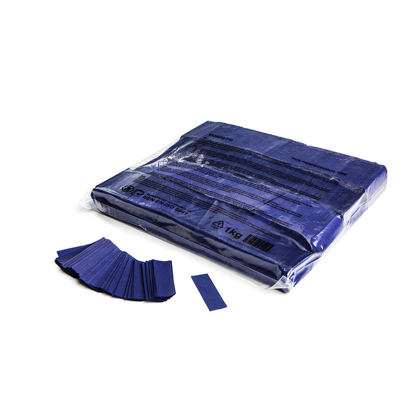 Slowfall confetti rectangles 55x17mm - Dark Blue