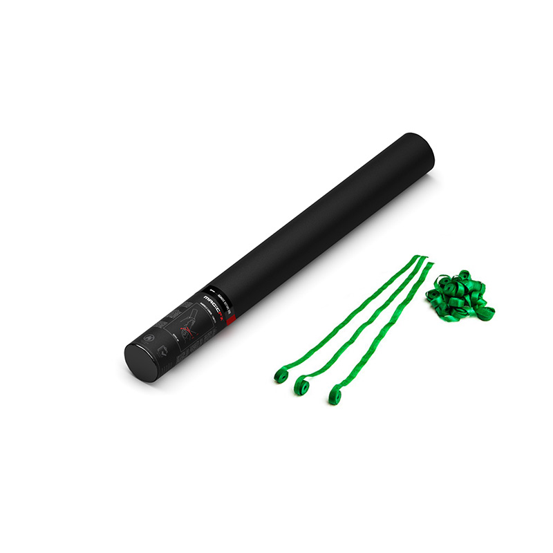 Handheld Cannon Streamers Dark Green 50cm