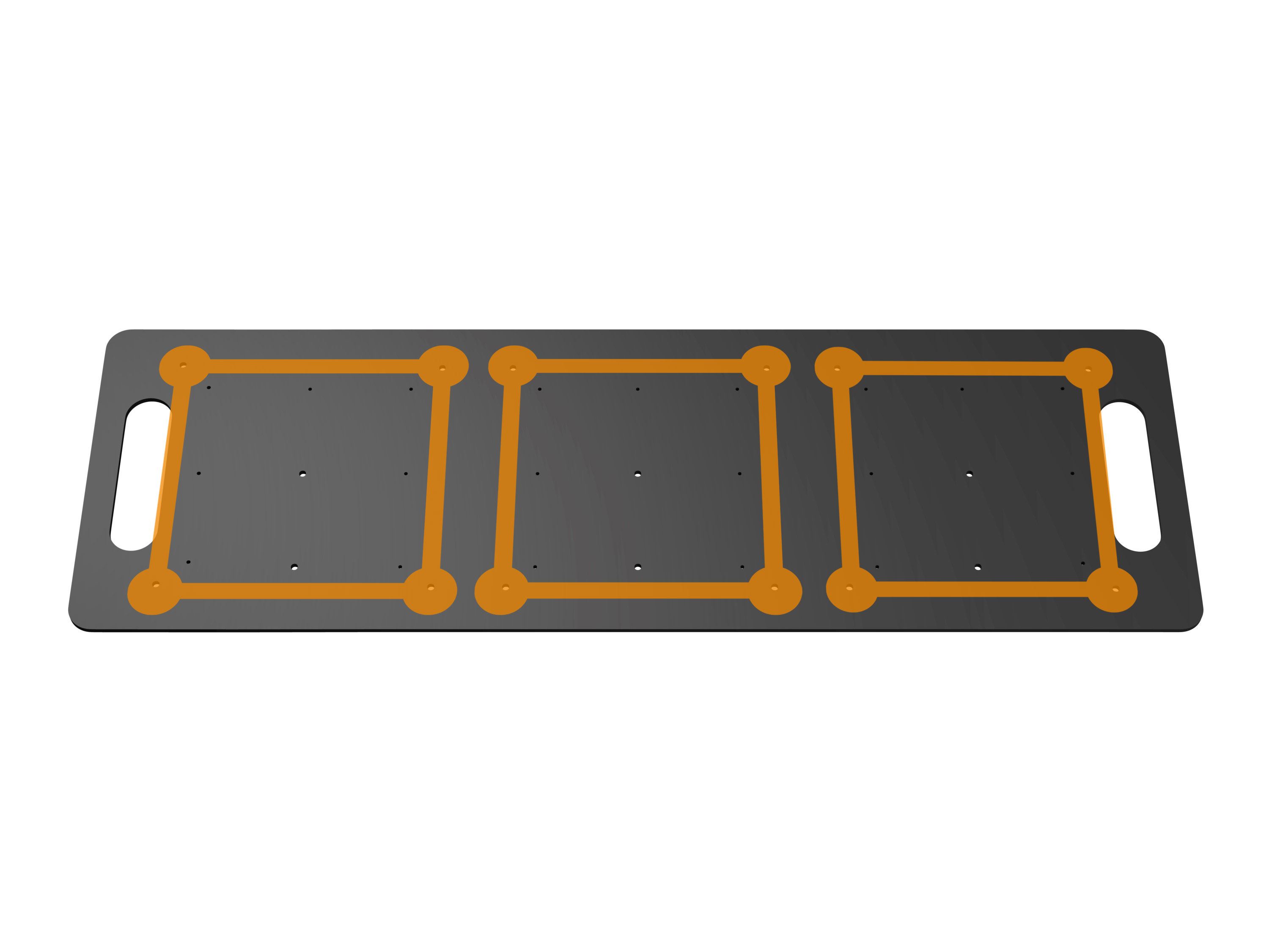 Bodenplatte 99x33cm schwarz für F24/F31-F34/Teleskopsystem