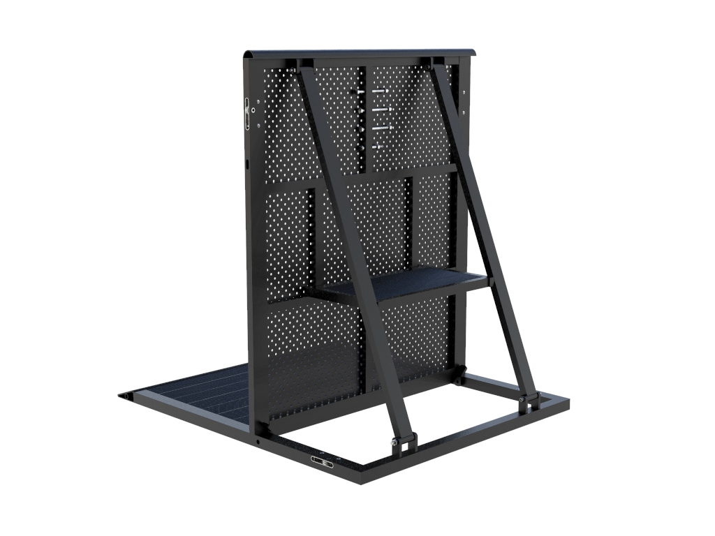 Crash Barrier - gerades Element - BLACK