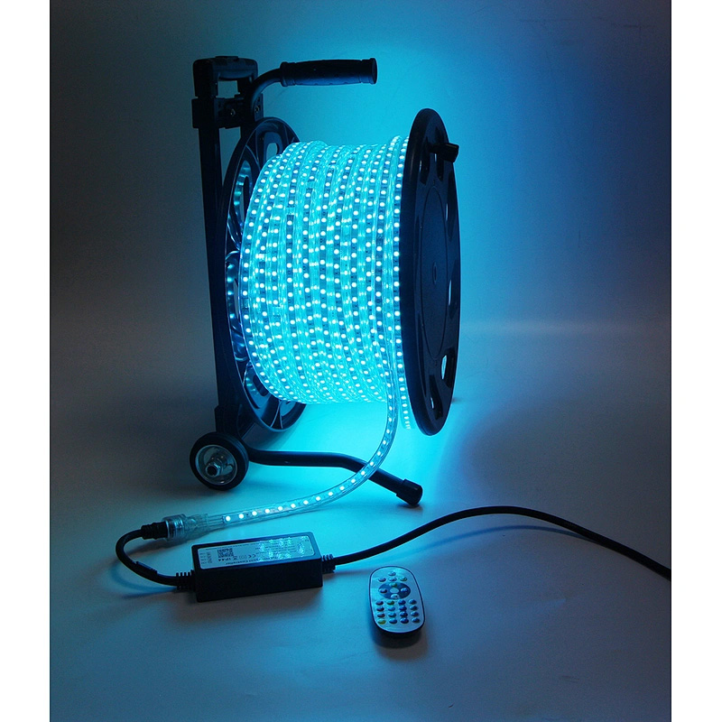 LED Strip Rolle 50m RGB 230V IP65 mit Controller