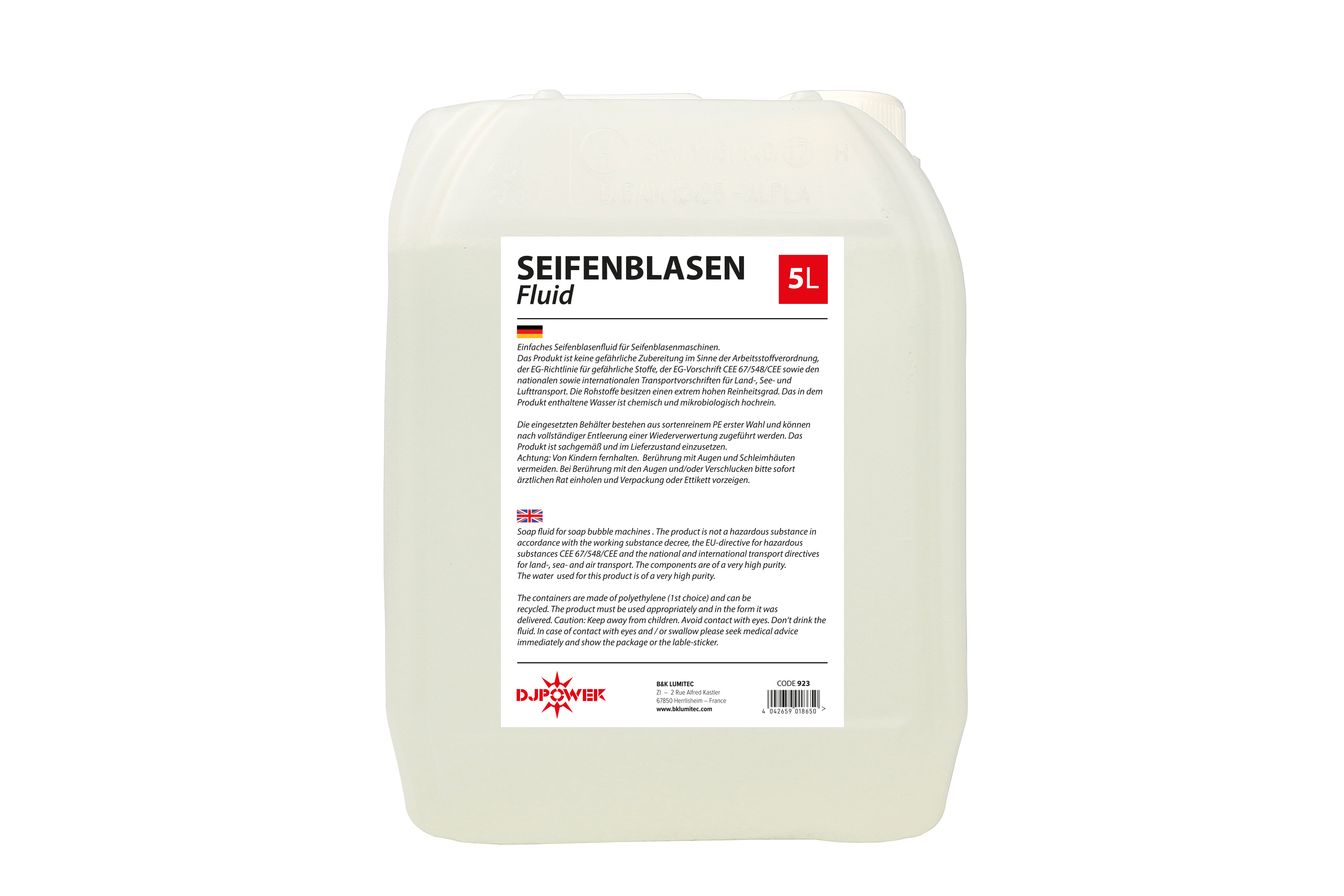 Seifenblasenfluid 5l