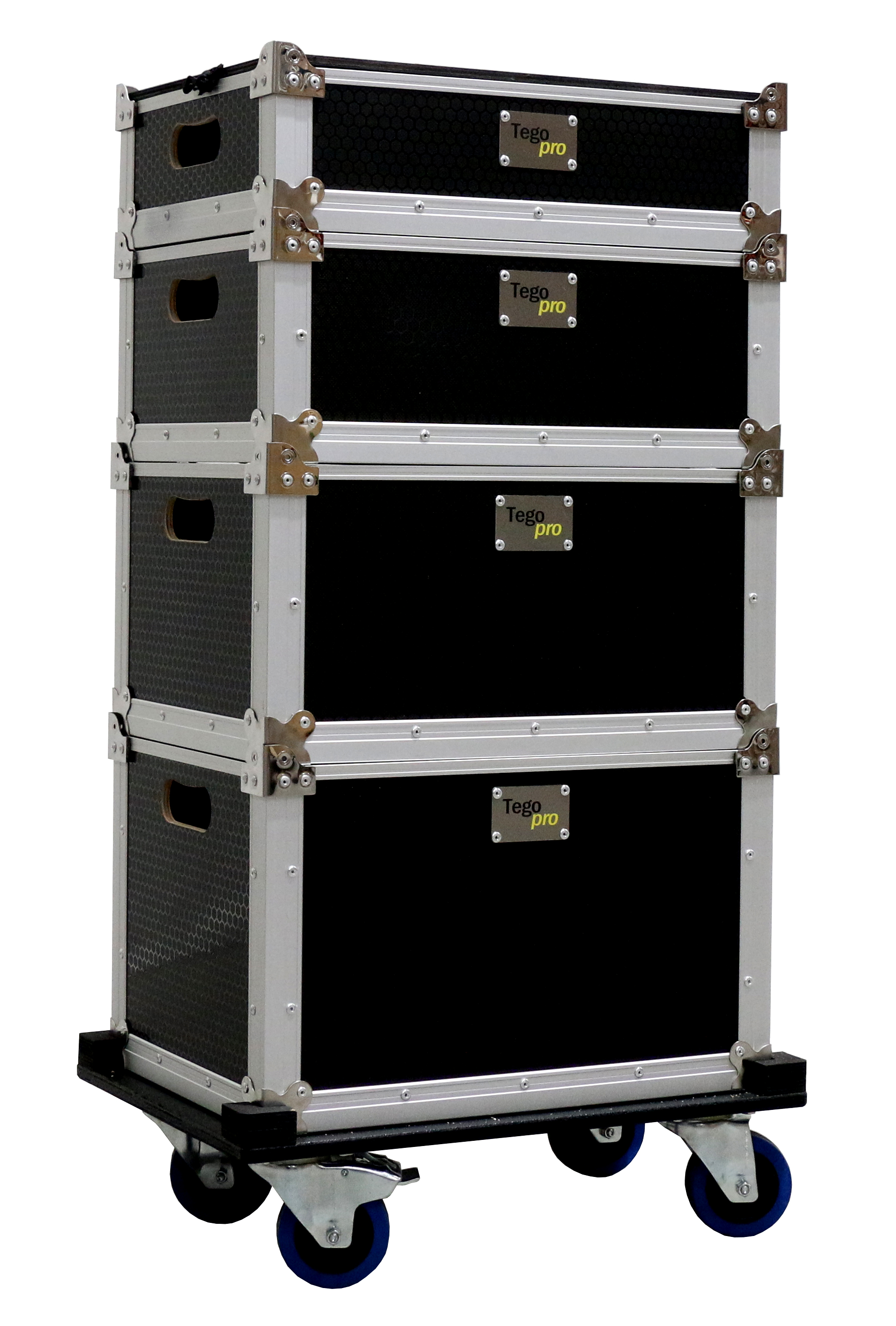 Stacking case SET mit 4 Boxen und Deckel