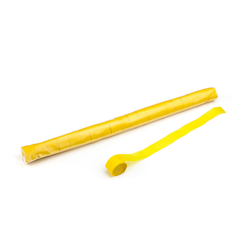 Stadium Streamers 20m x 2.5cm - Yellow