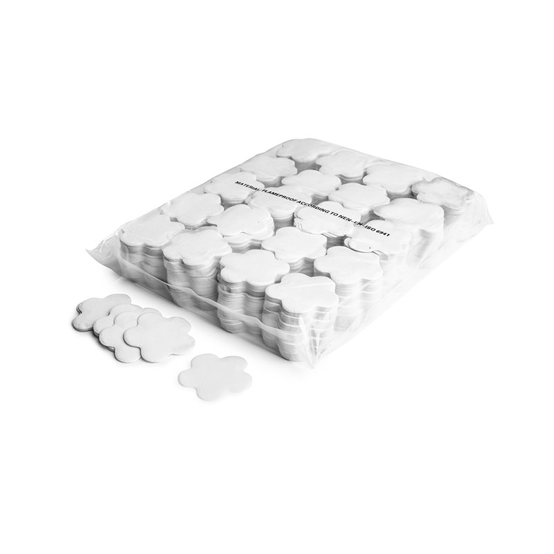 Slowfall confetti flowers Ø 55mm - White