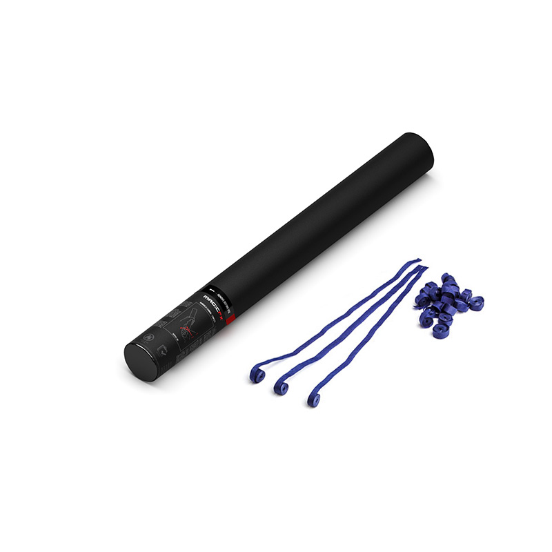 Handheld Cannon Streamers Dark Blue 50cm