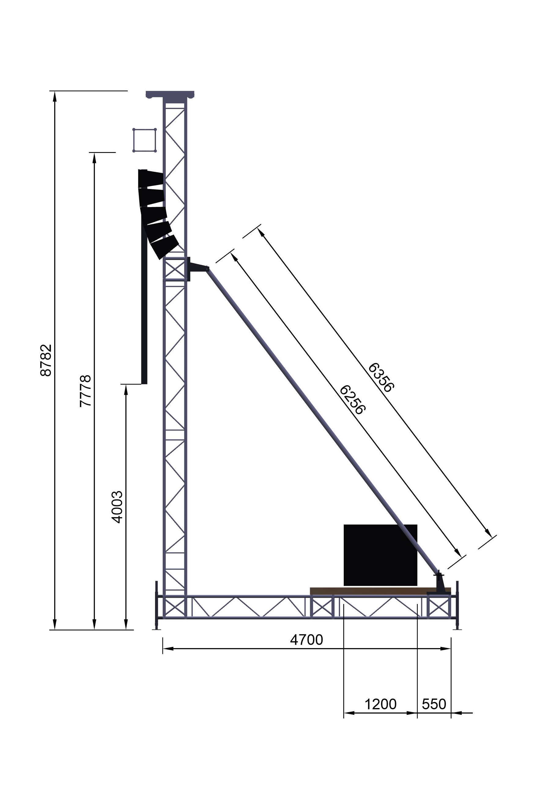 GT-LK44 Leinwandkonstruktion