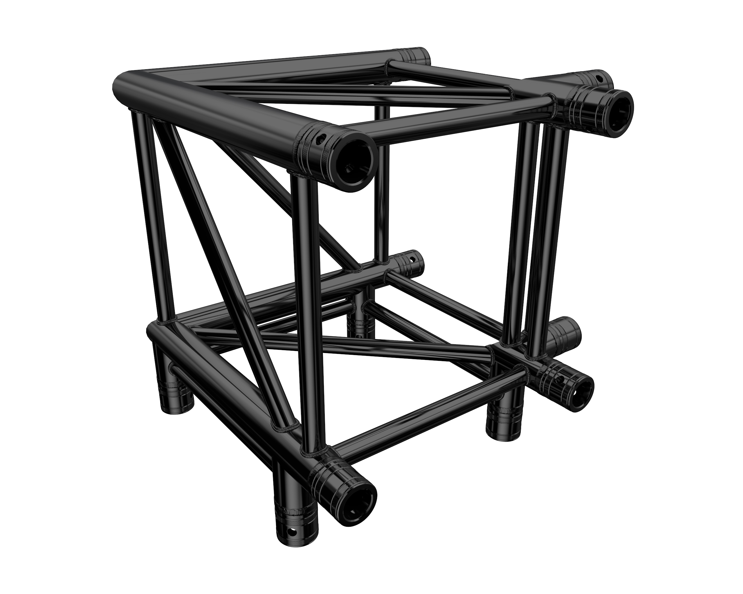 F44 P 3-Weg Ecke C30 90° stage black