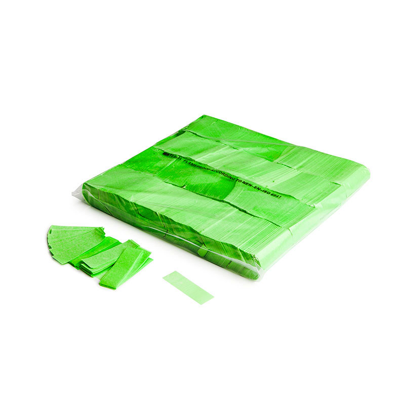 Slowfall UV confetti 55x17mm - Fluo Green