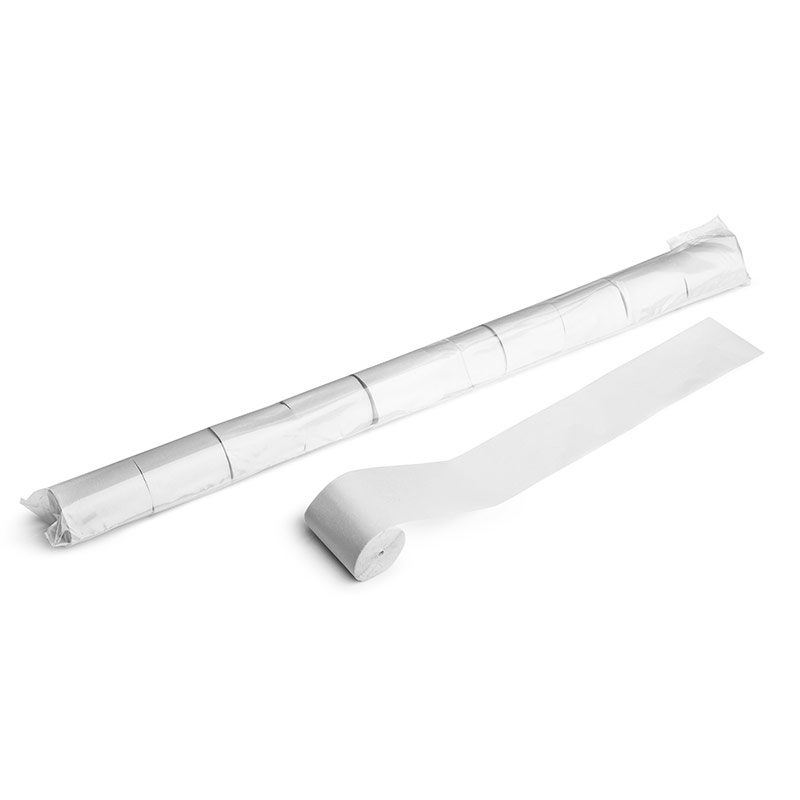 Stadium Streamers 20m x 5cm - White