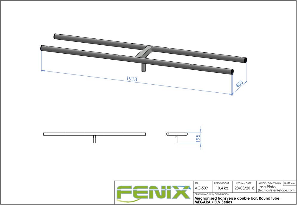 T-Bar AC-509 rund für Stativ Megara/ELV