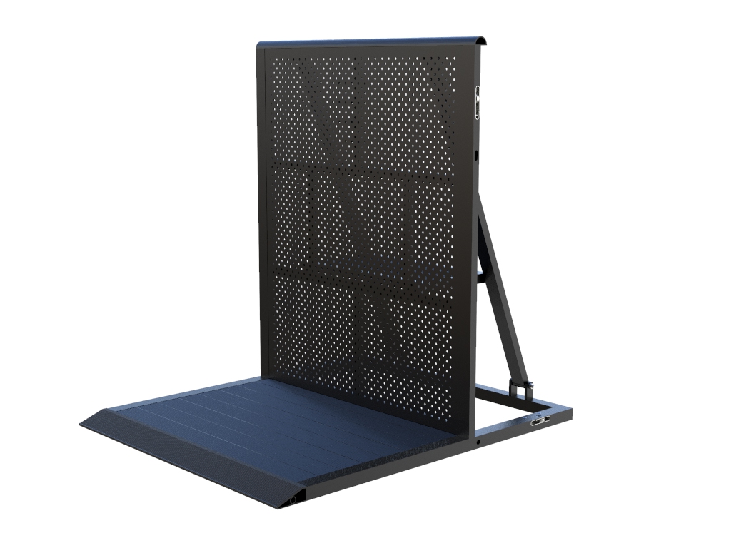 Crash Barrier - gerades Element - BLACK