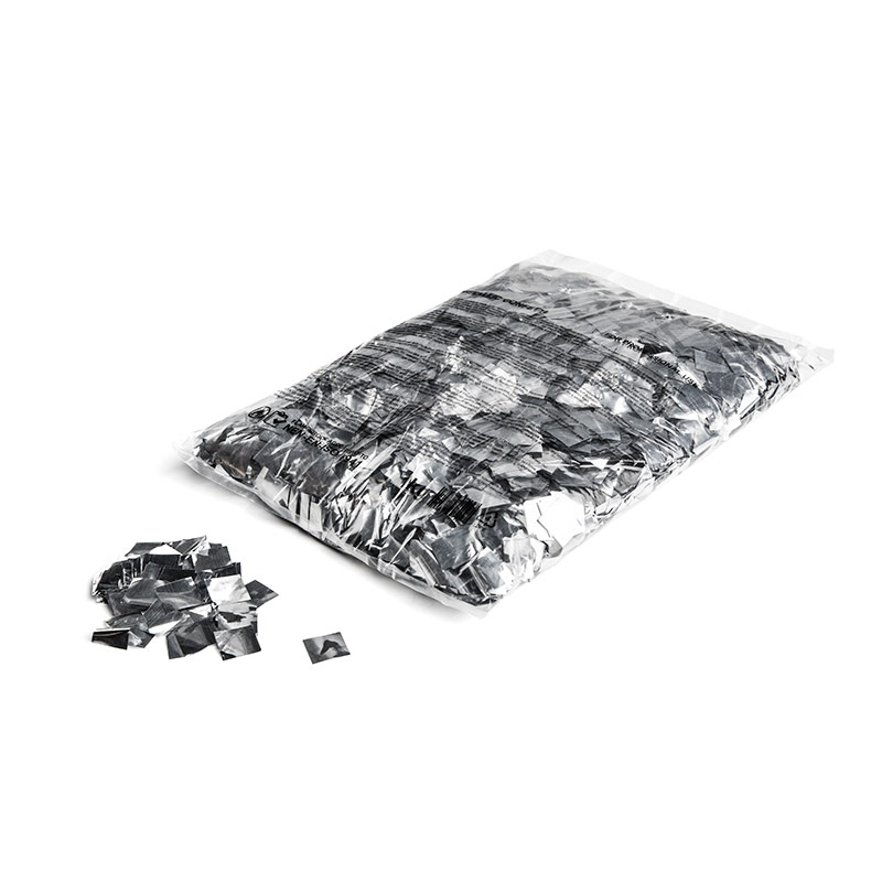 Metallic confetti squares 17x17mm - Silver