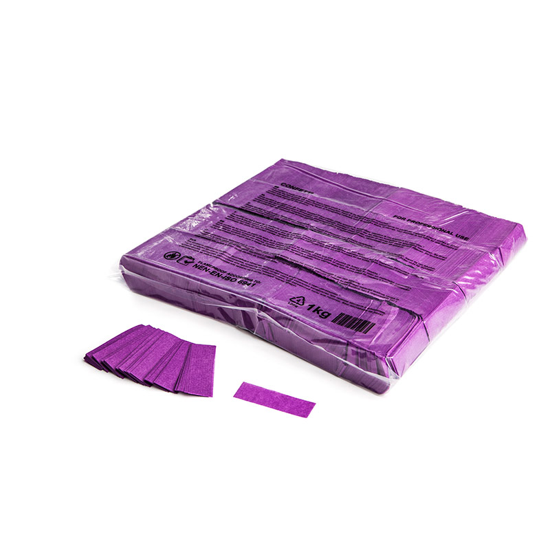 Slowfall confetti rectangles 55x17mm - Purple