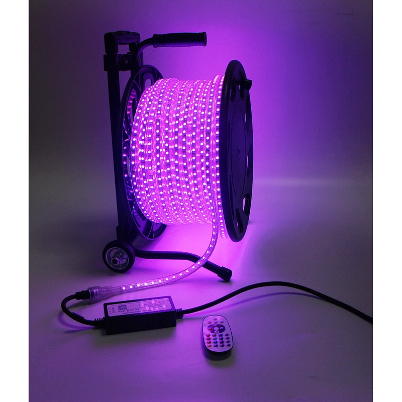 LED Strip Rolle 50m RGB 230V IP65 mit Controller