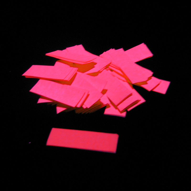 Slowfall UV confetti 55x17mm - Fluo Orange