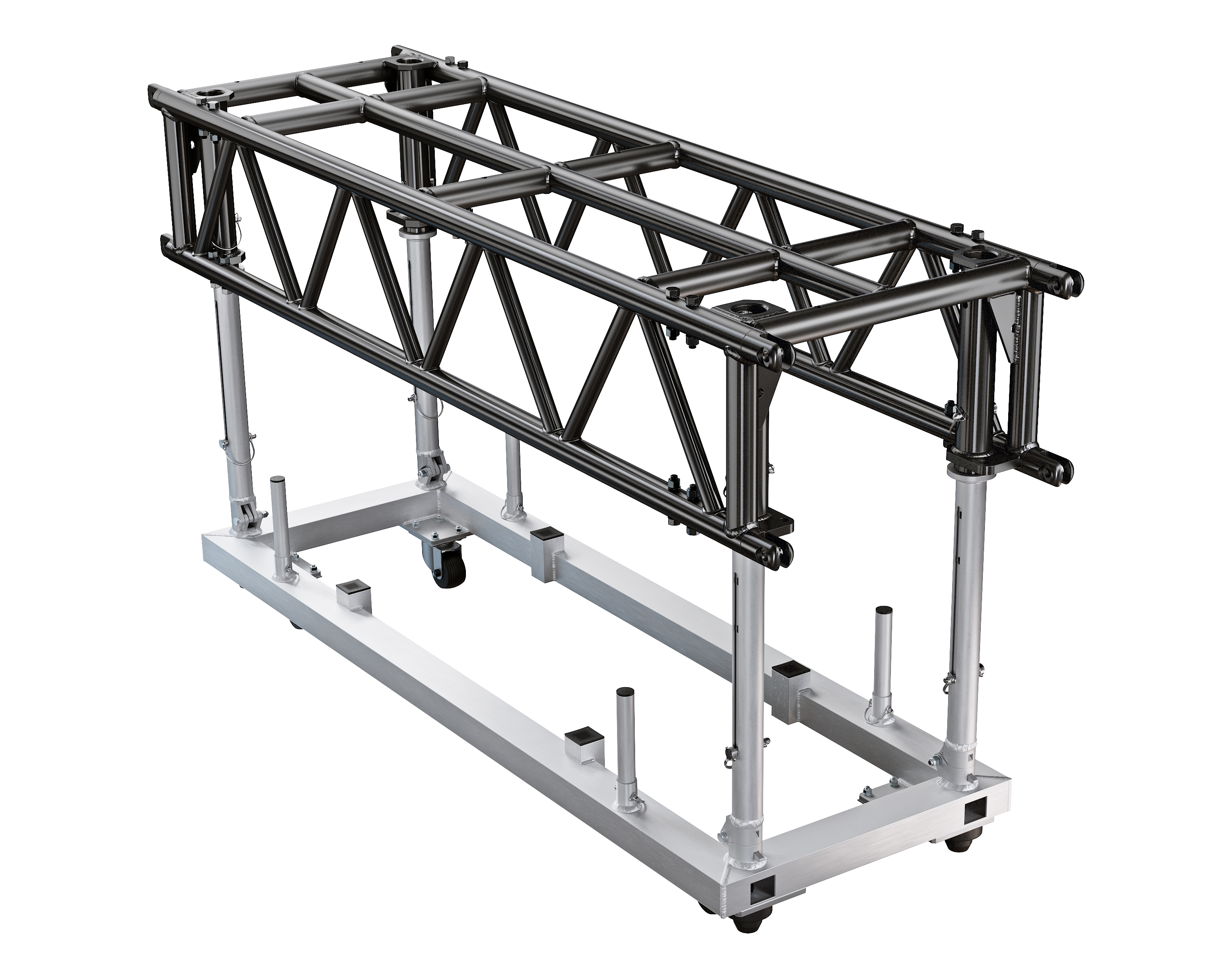 PreRig Truss 2000 stage black Set incl. Dolly